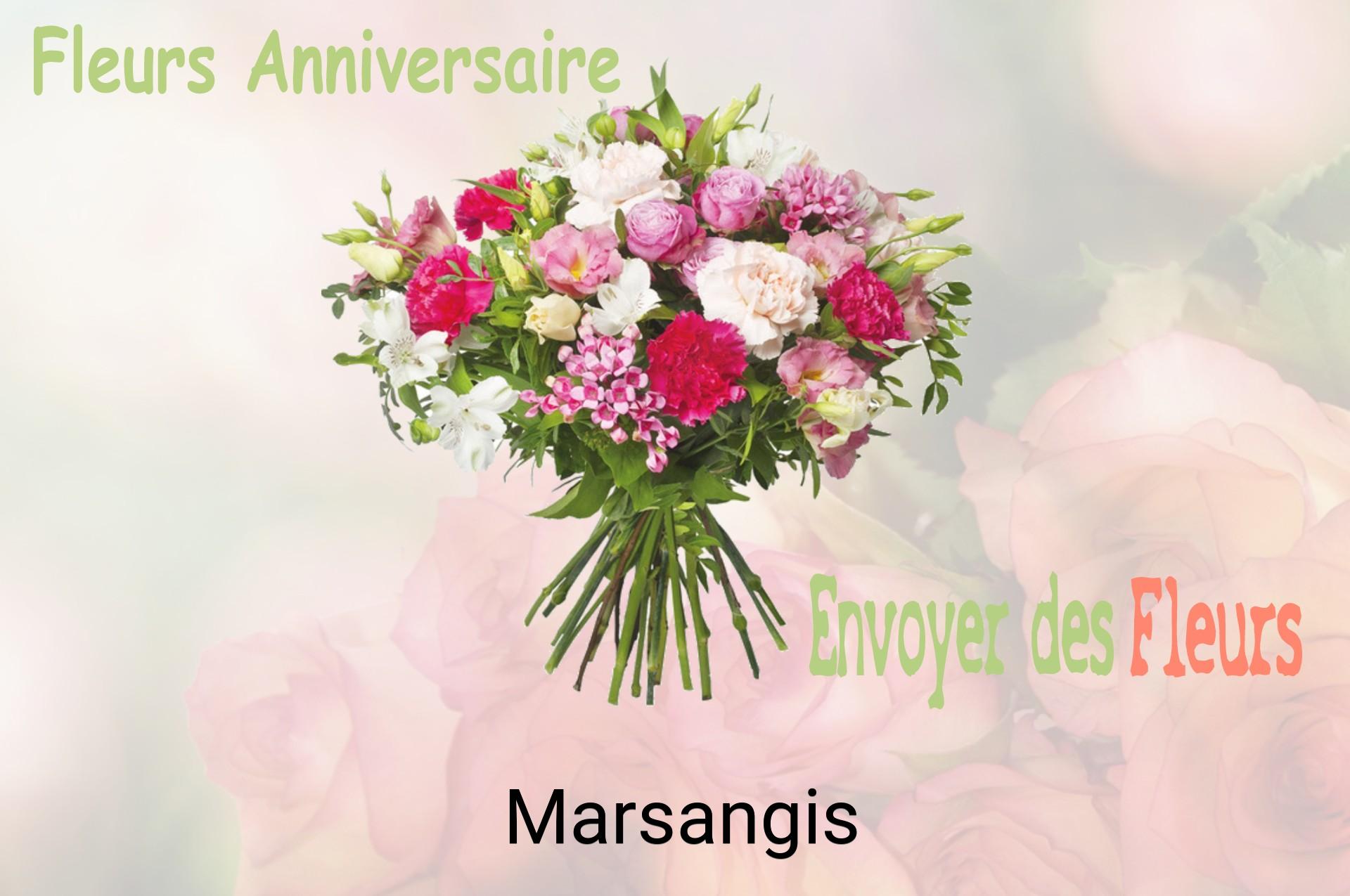 Bouquet de fleurs d’anniversaire livré à Marsangis